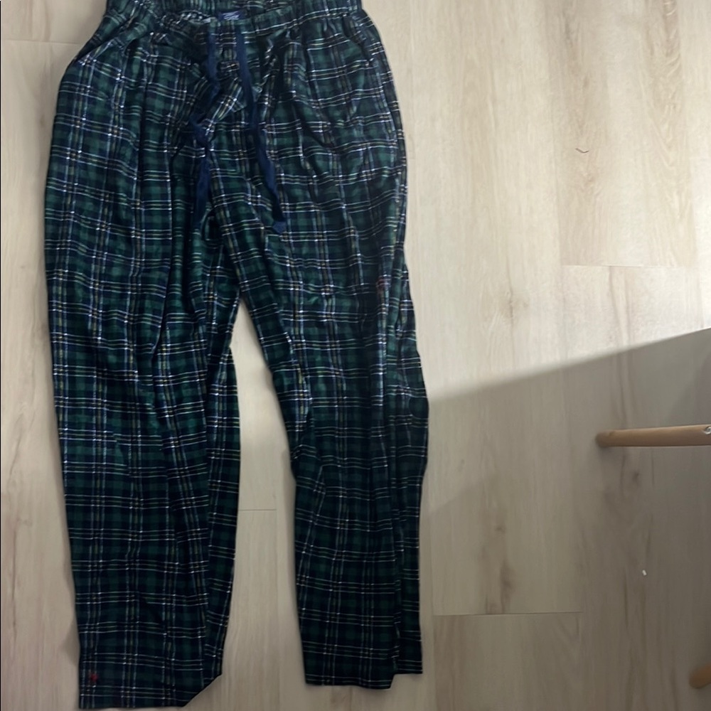 Plaid Men's Pants - Green